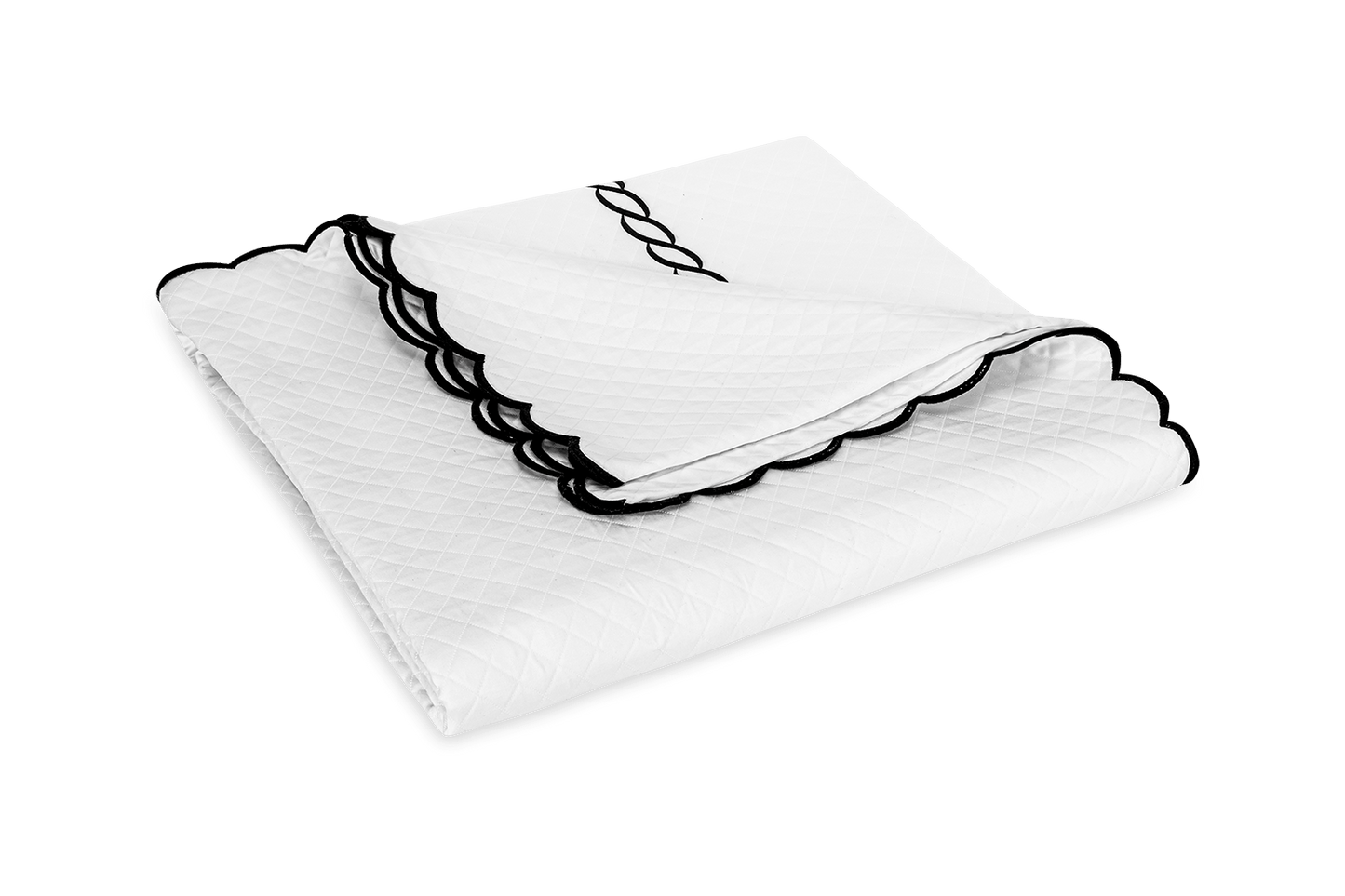 Classic Chain Scallop Matelasse Coverlet