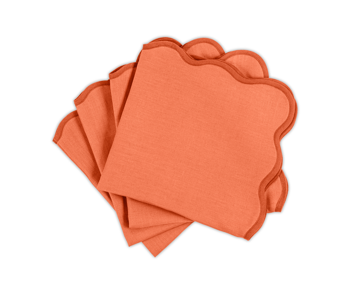 Scallop Edge Napkin Set of 4
