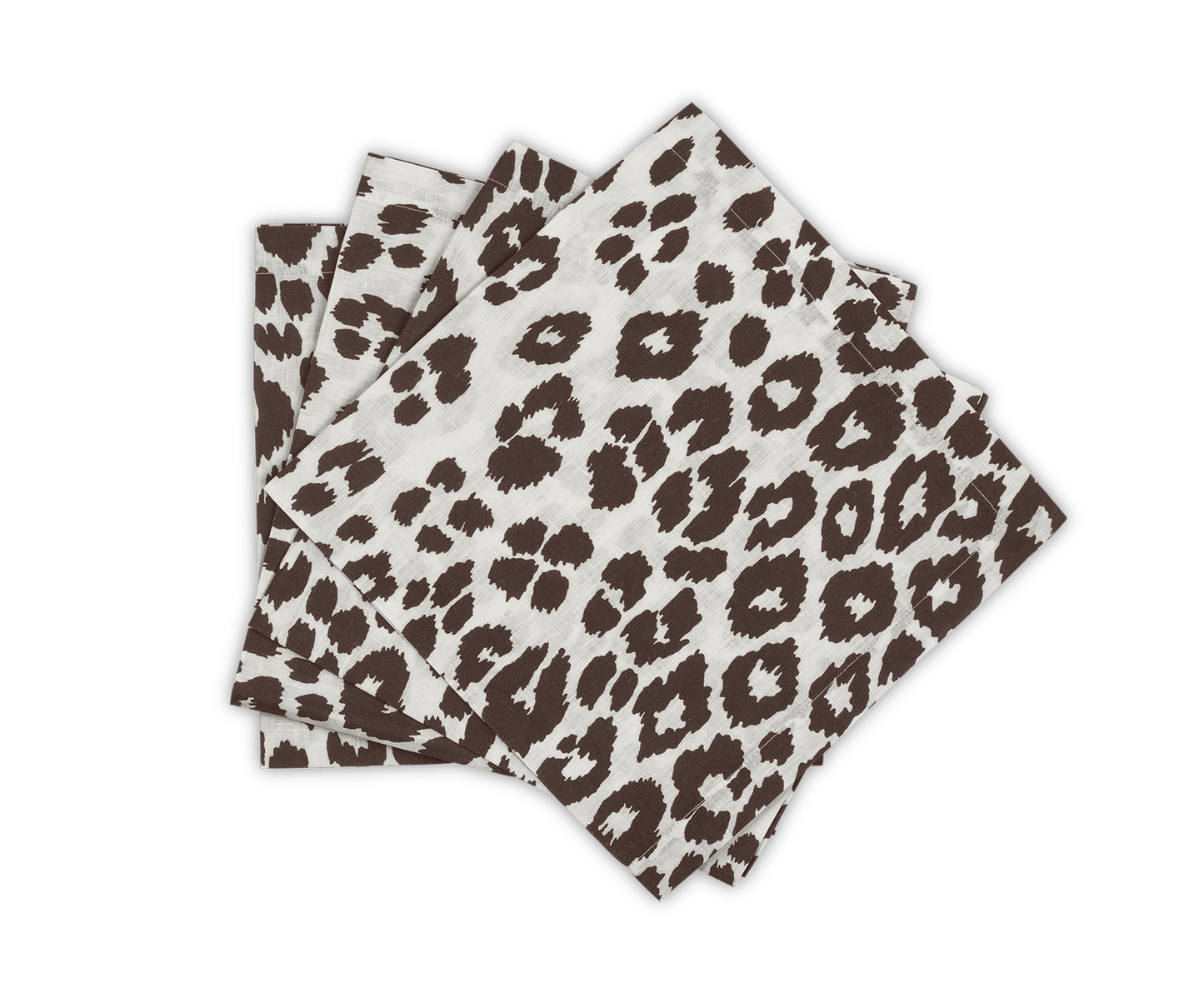 Leopard Dinner Napkins Cinder - Set of 4