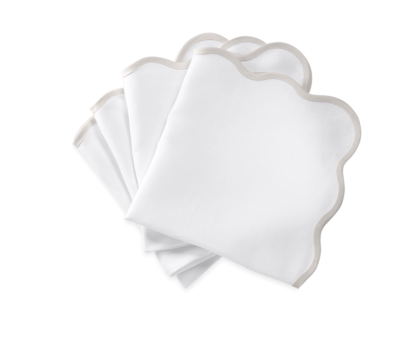 Scallop Edge Napkin Set of 4