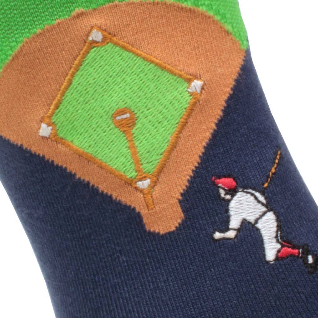 "Batter's Up" - Baseball Themed Fine Men's Socks
