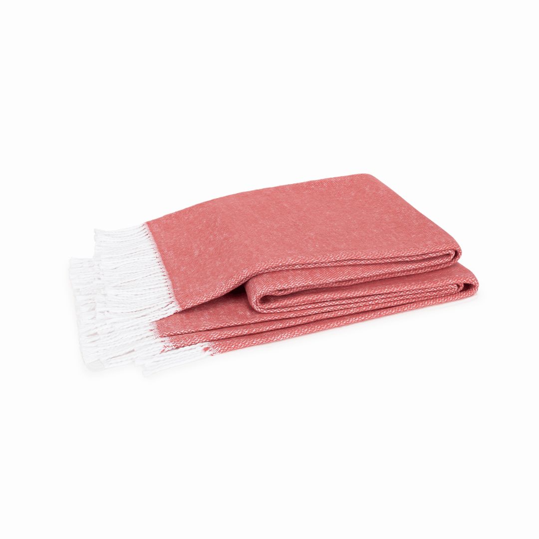 Pezzo Throw Deep Coral
