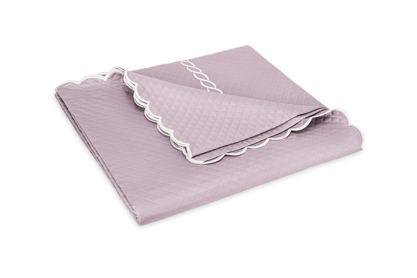 Classic Chain Scallop Matelasse Coverlet