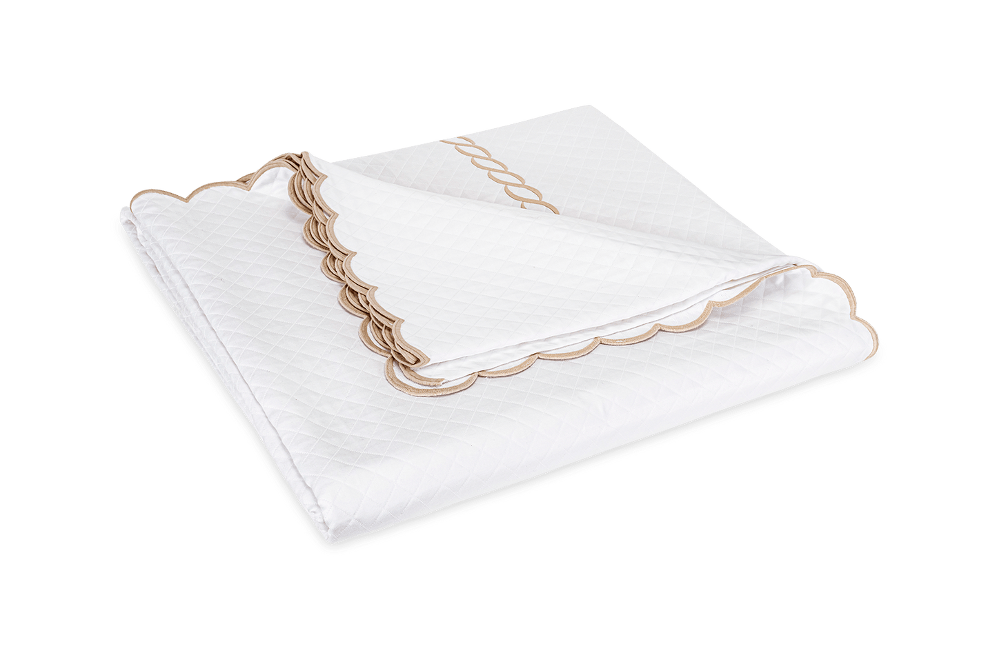 Classic Chain Scallop Matelasse Coverlet