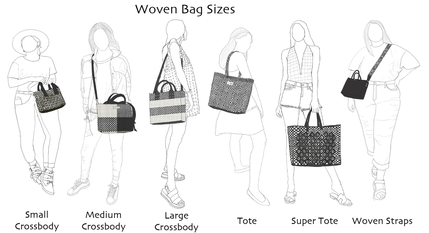 Mixte Woven Plastic Beach Super Tote