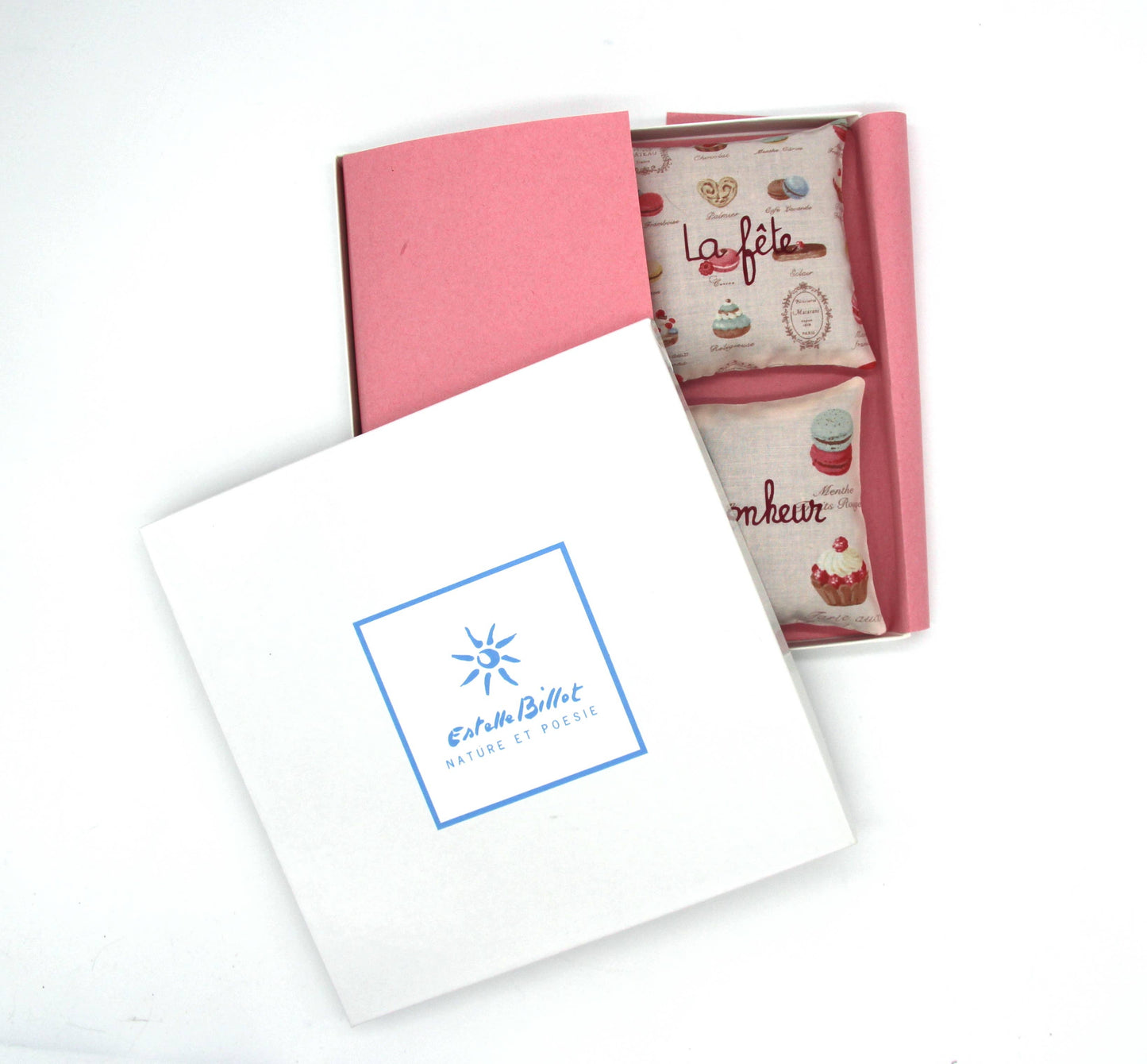 Box of 4 pink macaroon lavender sachets - Mothers' day gift