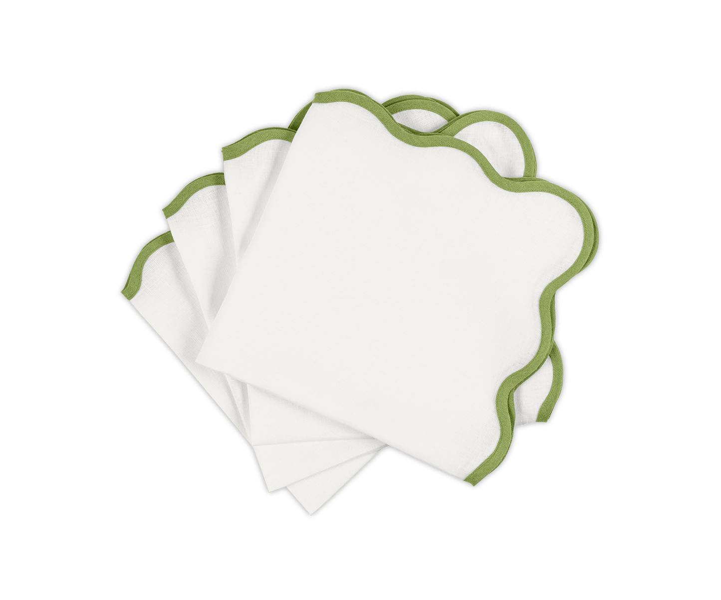 Scallop Edge Napkin Set of 4
