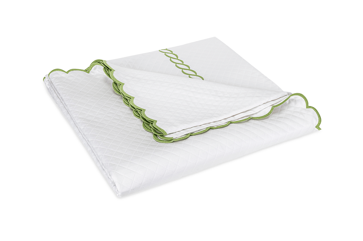 Classic Chain Scallop Matelasse Coverlet