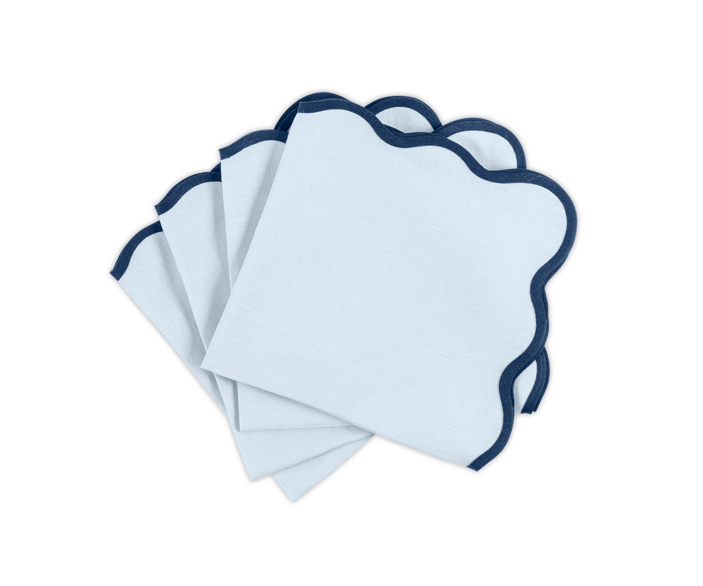 Scallop Edge Napkin Set of 4
