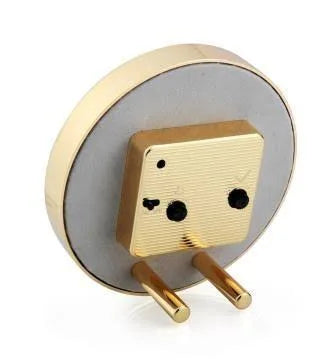 TORTOISESHELL & GOLD SILENT ALARM CLOCK