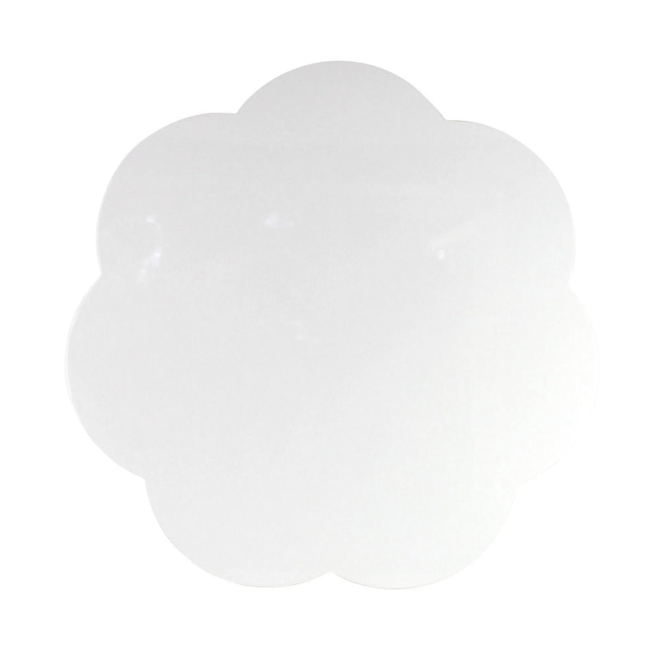 Scalloped Lacquer 16" Placemats, Set of 4