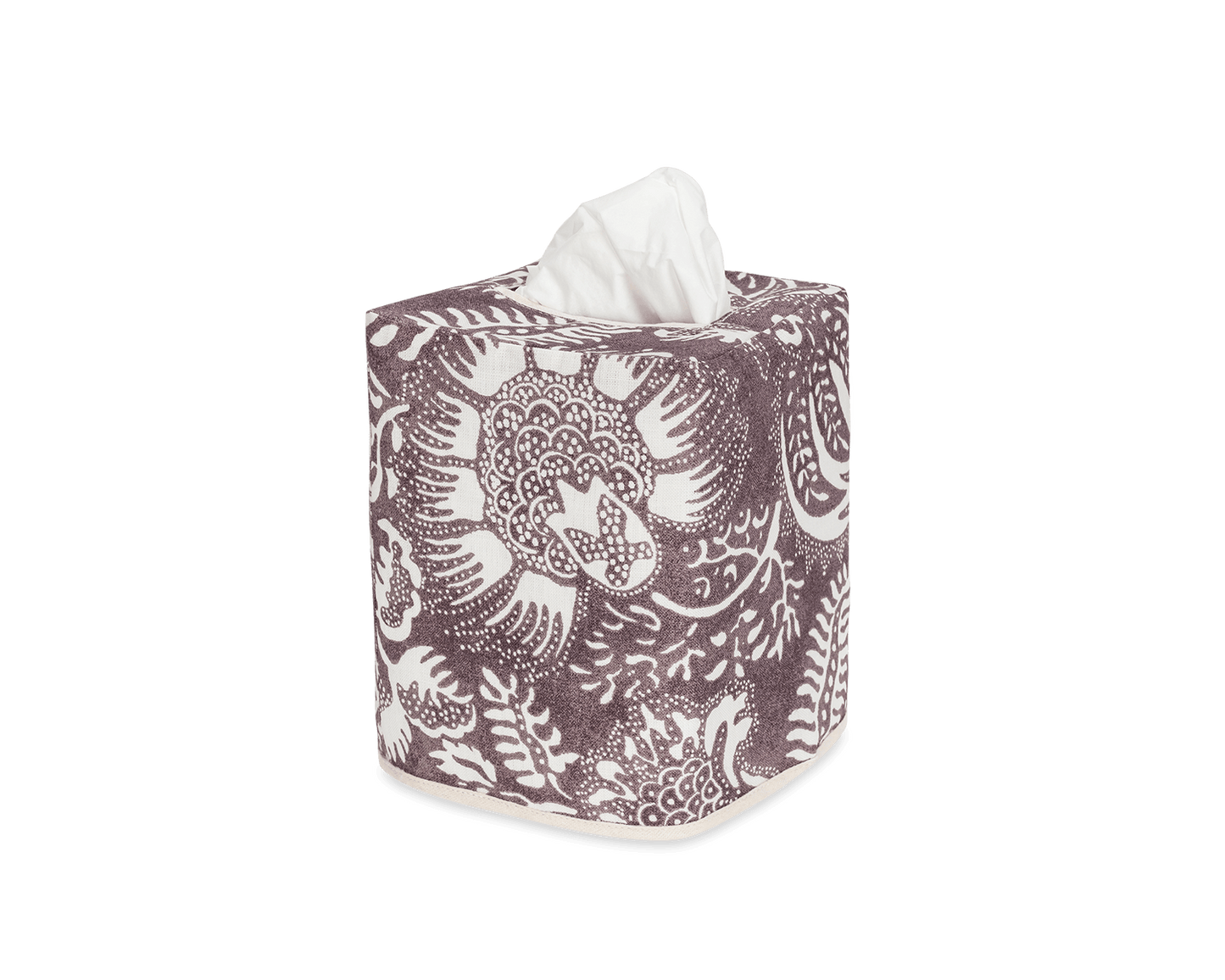 Granada Linen Tissue Box Cover Thistle