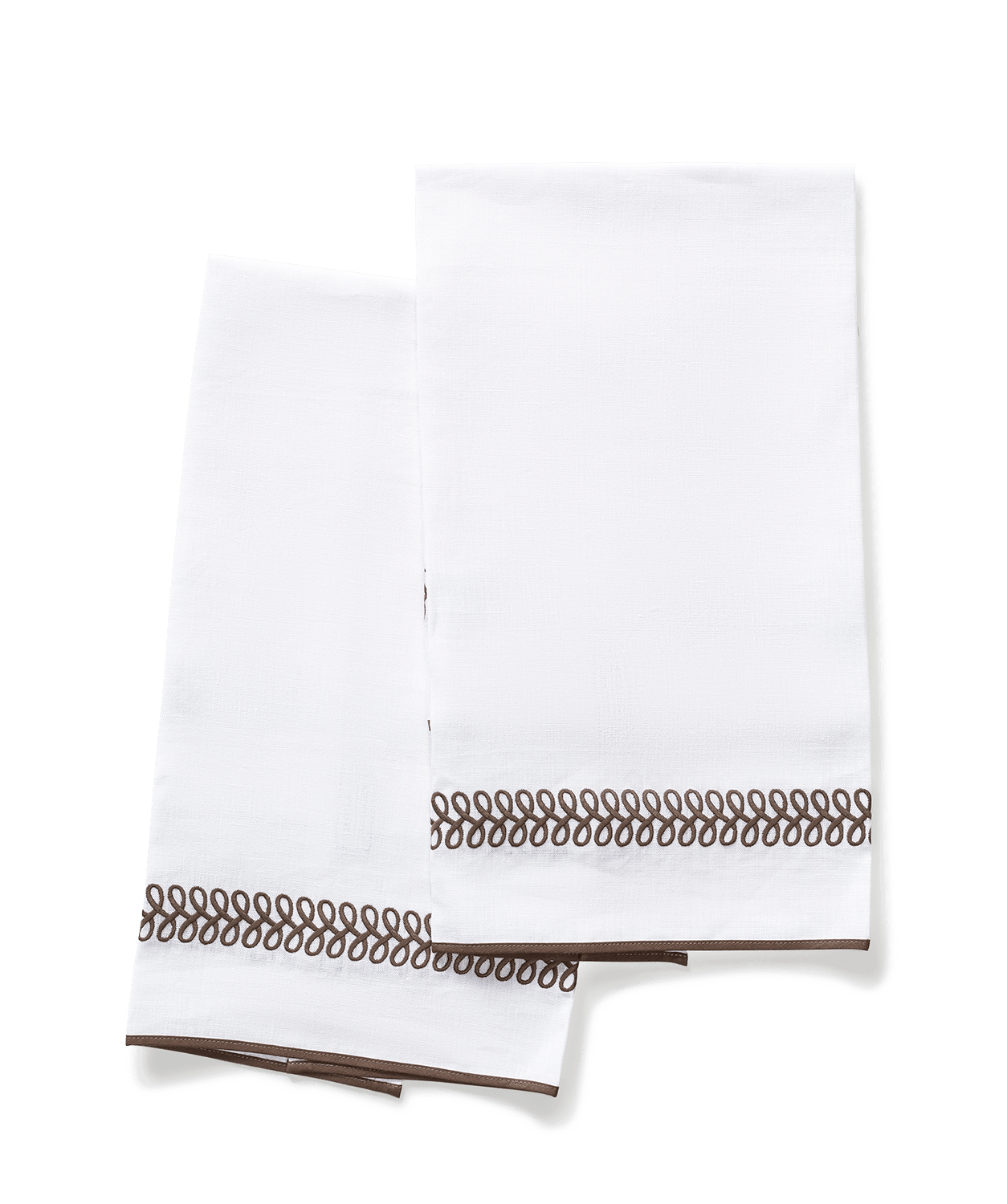 Astor Braid Guest Towels- Set of 2