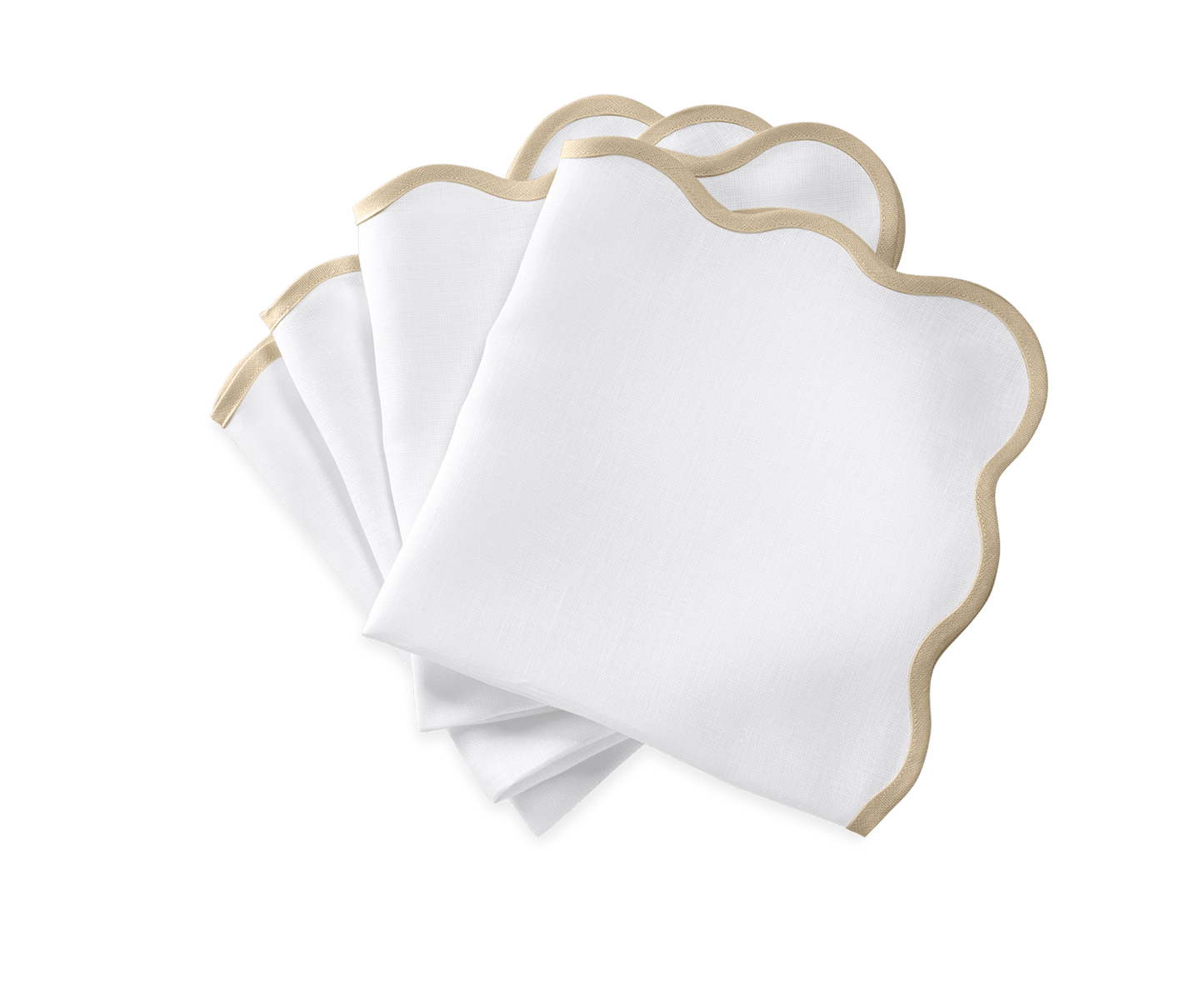 Scallop Edge Napkin Set of 4