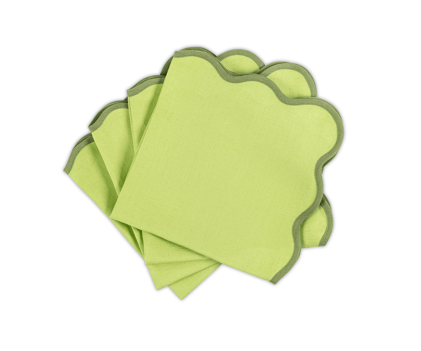 Scallop Edge Napkin Set of 4