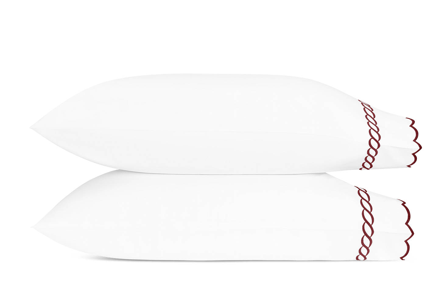 Classic Chain Scallop Pillowcase - Pair