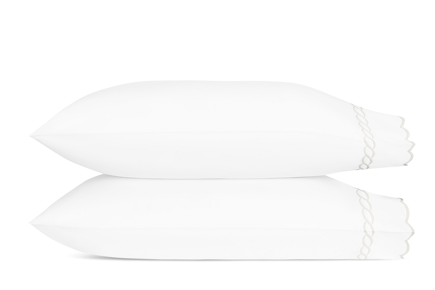 Classic Chain Scallop Pillowcase - Pair