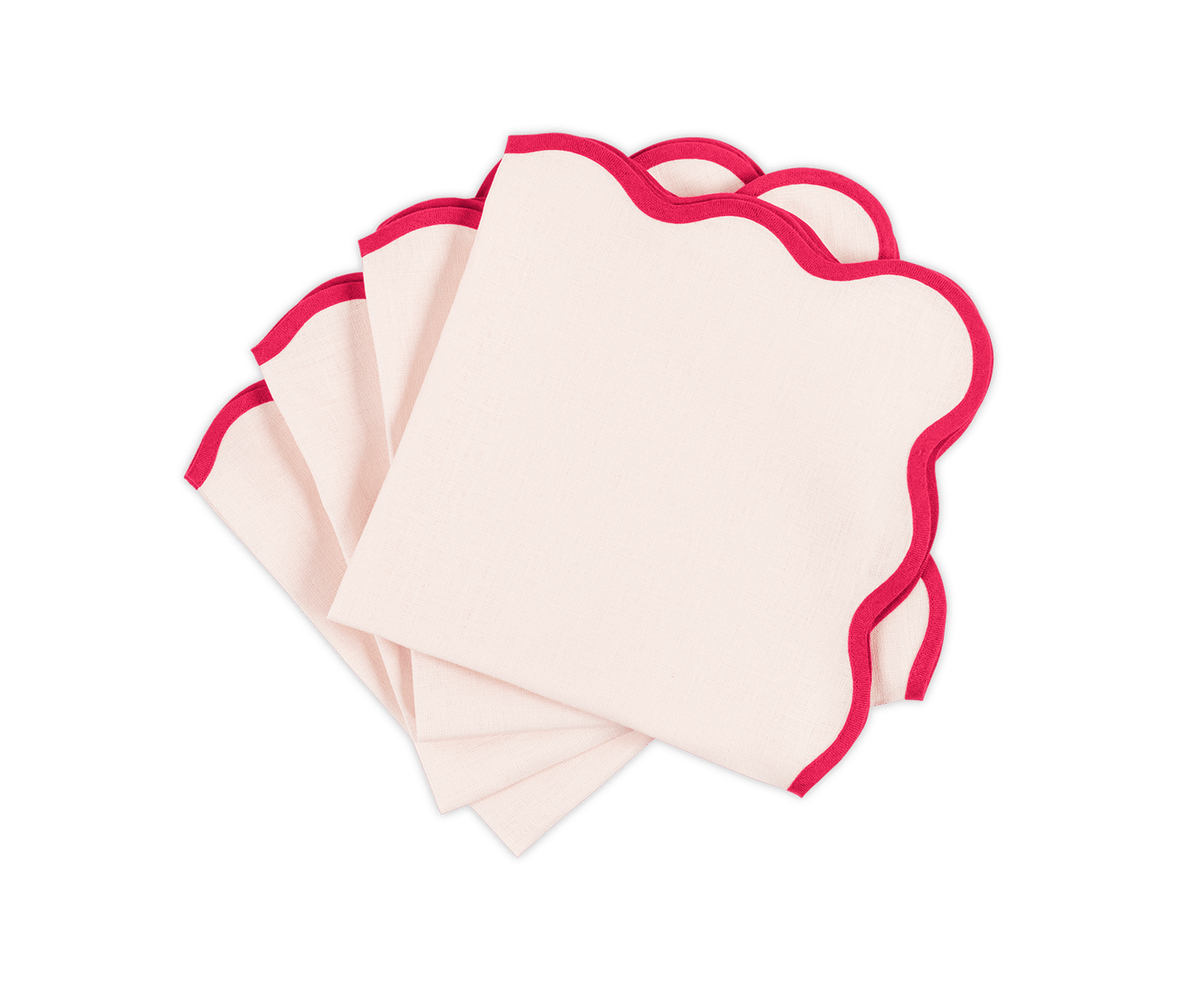 Scallop Edge Napkin Set of 4