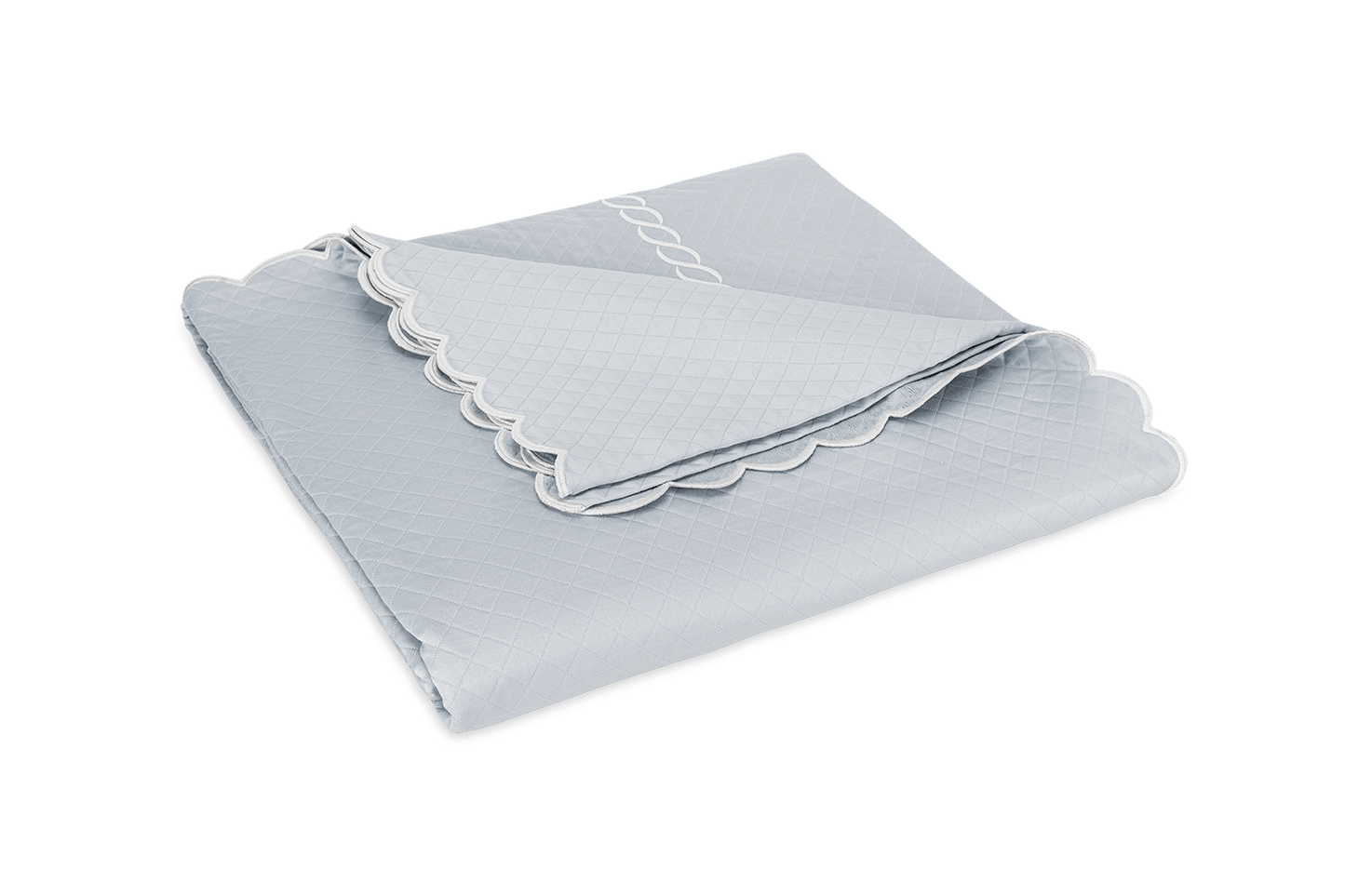 Classic Chain Scallop Matelasse Coverlet