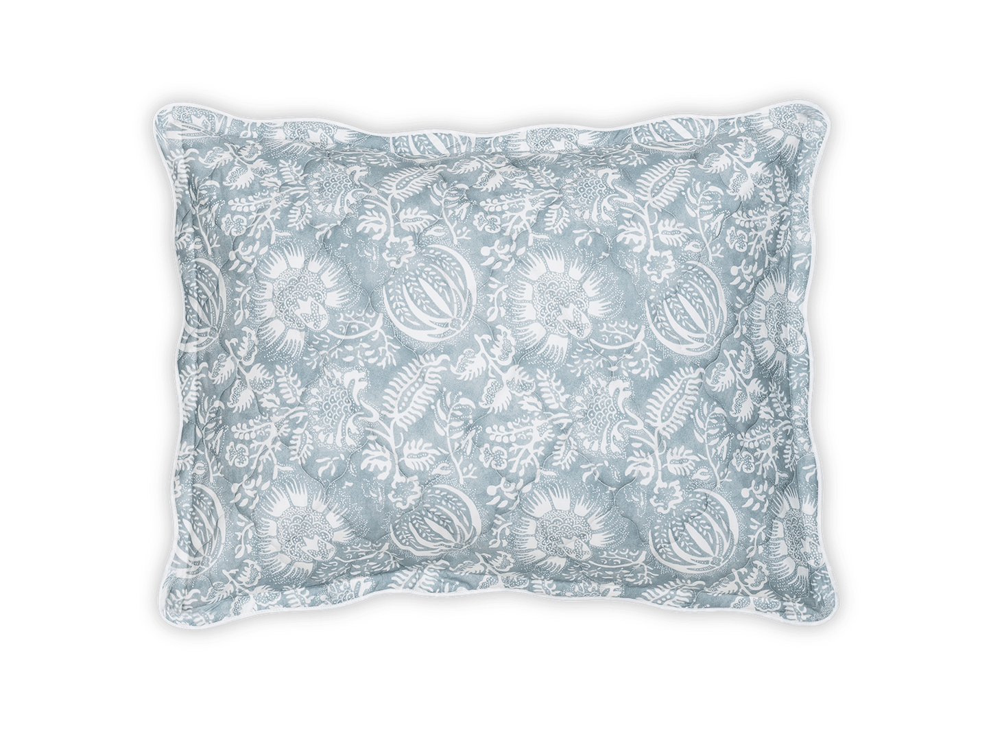 Granada Quilted Sham in Hazy Blue
