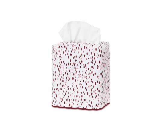 Celine Tissue Box Cover Redberry