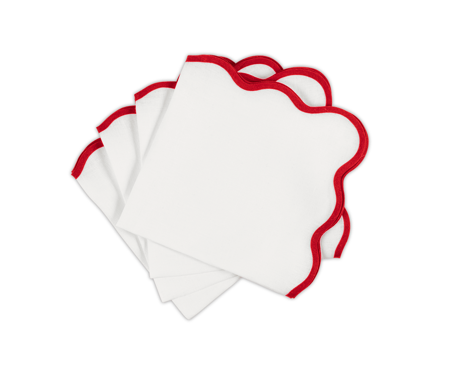 Scallop Edge Napkin Set of 4
