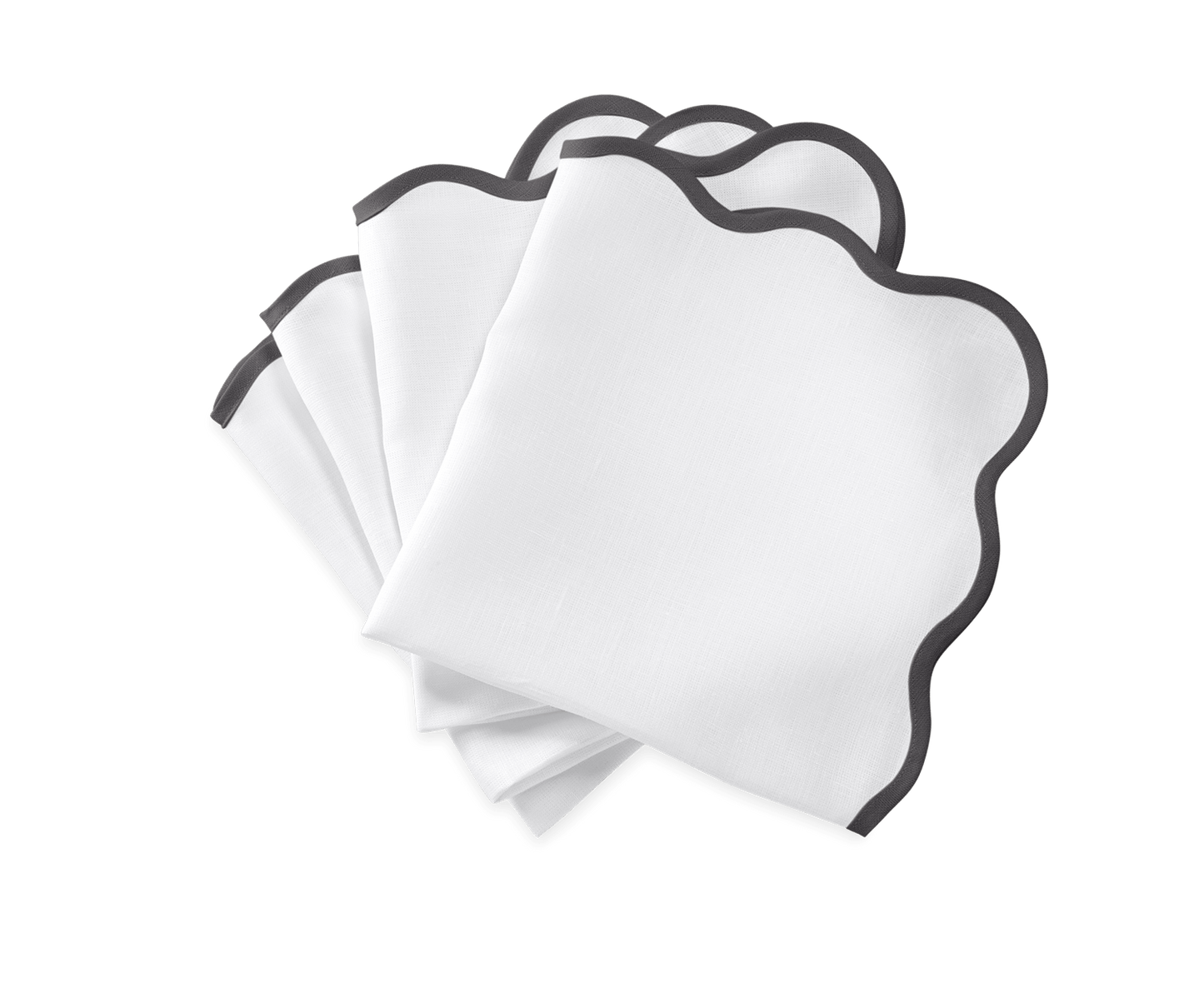 Scallop Edge Napkin Set of 4