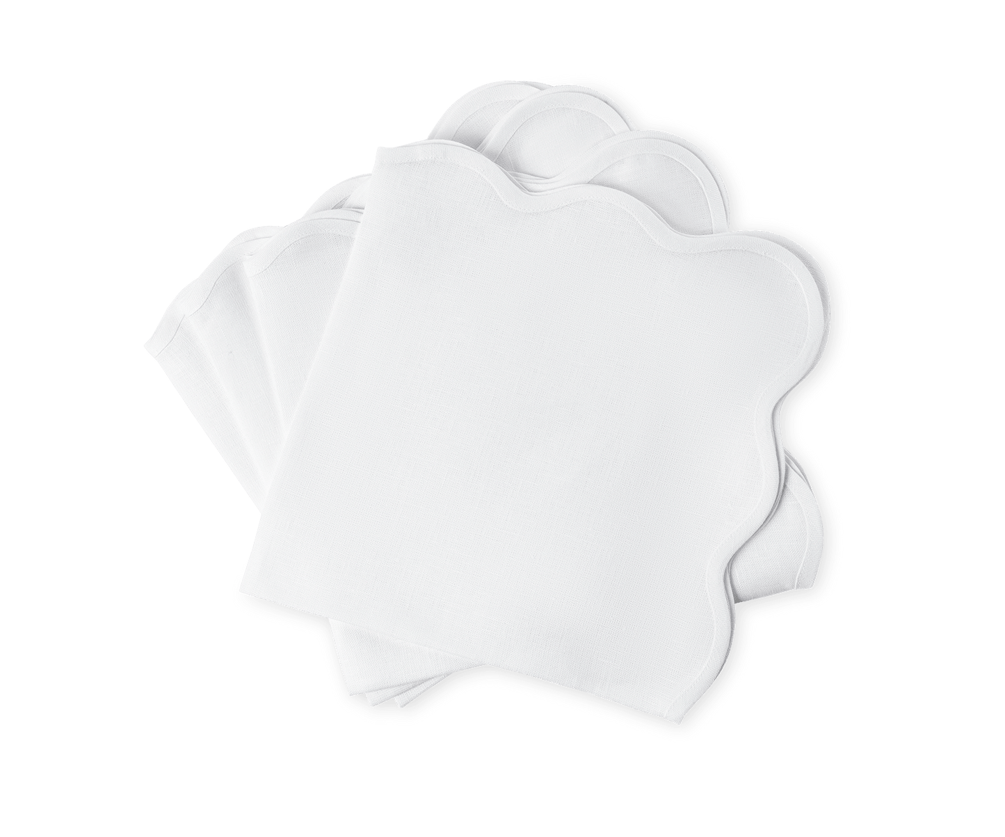 Scallop Edge Napkin Set of 4