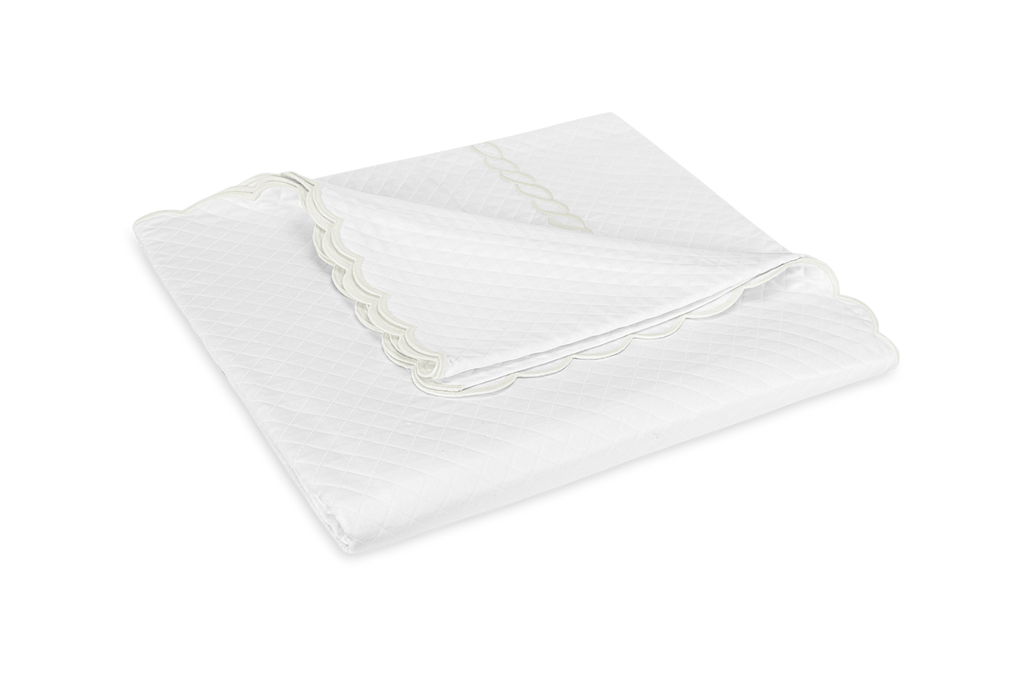 Classic Chain Scallop Matelasse Coverlet