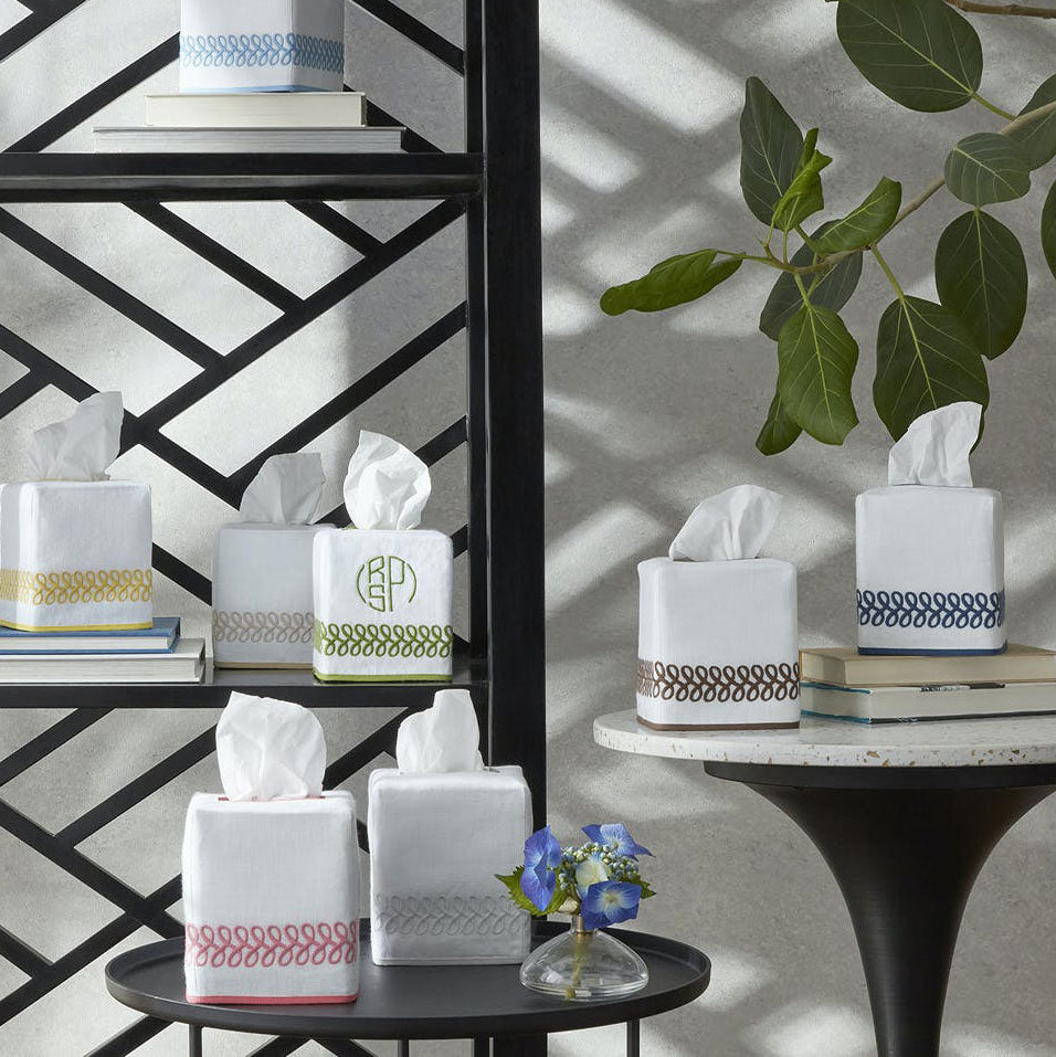 Astor Braid Tissue Box Cover