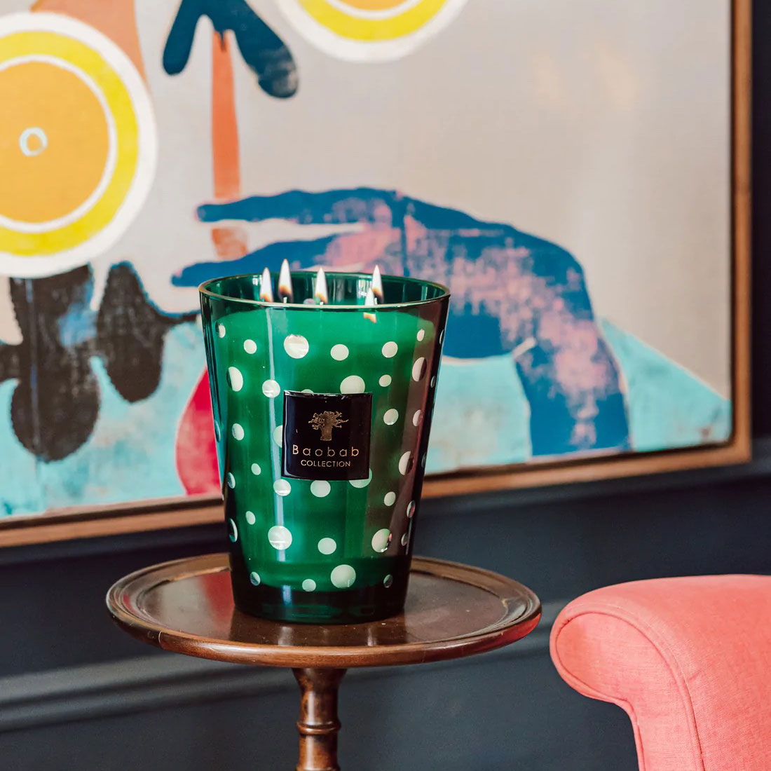 Green Bubbles Candle