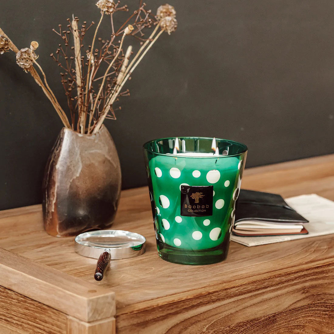Green Bubbles Candle