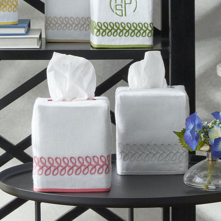 Astor Braid Tissue Box Cover