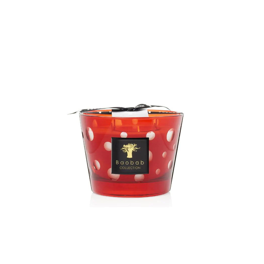 Red Bubbles Candle