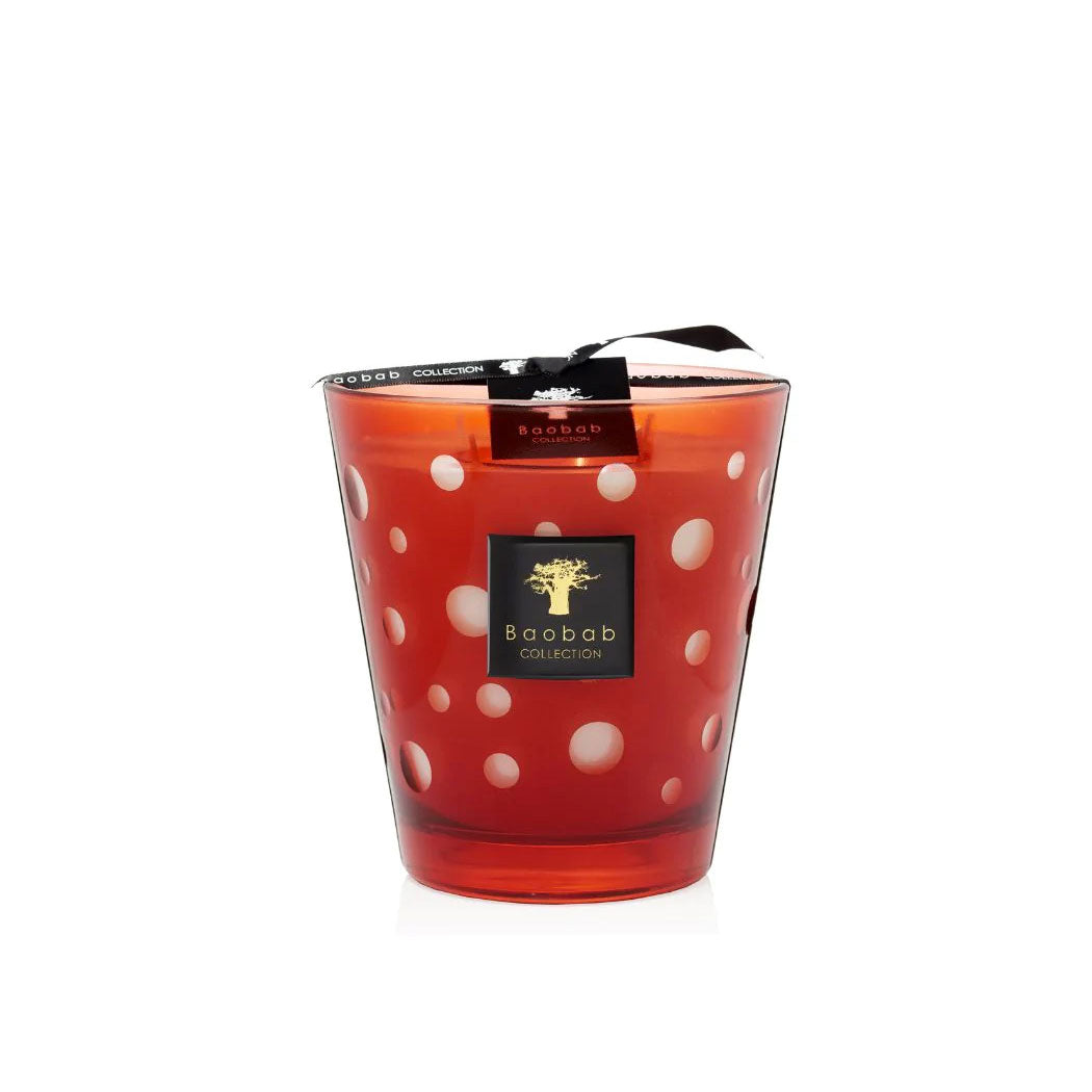 Red Bubbles Candle