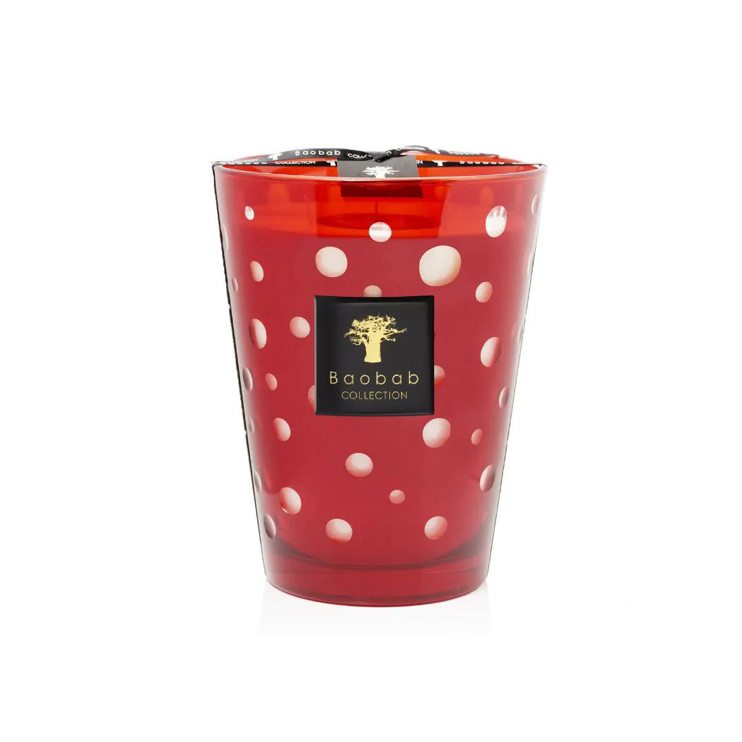 Red Bubbles Candle