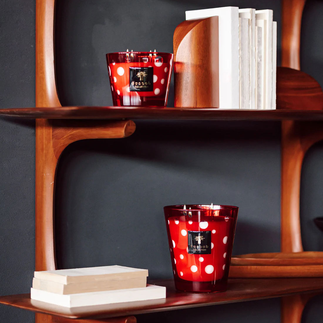 Red Bubbles Candle