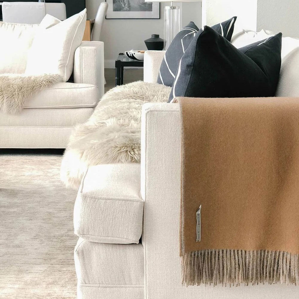 Reversible Alpaca Throw