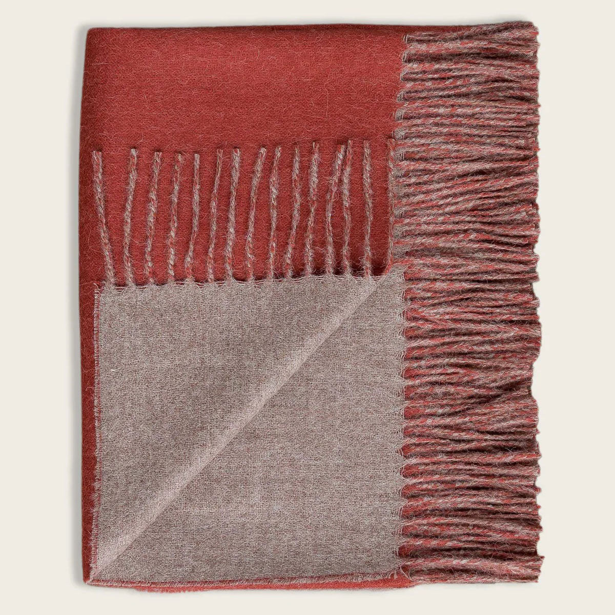 Reversible Alpaca Throw