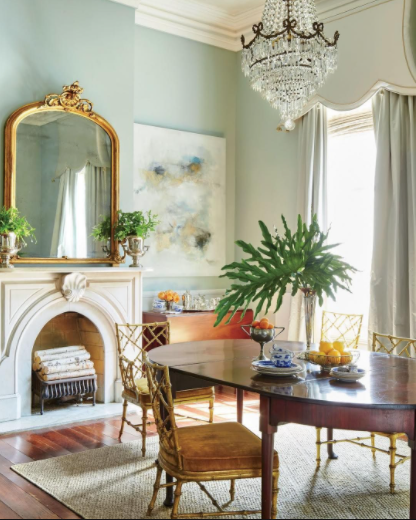 Is it OK to Have a Blue Dining Room?  Decorating with a Cool Color Palette