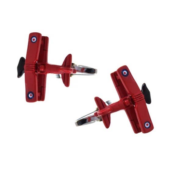 Red Plane Cufflinks