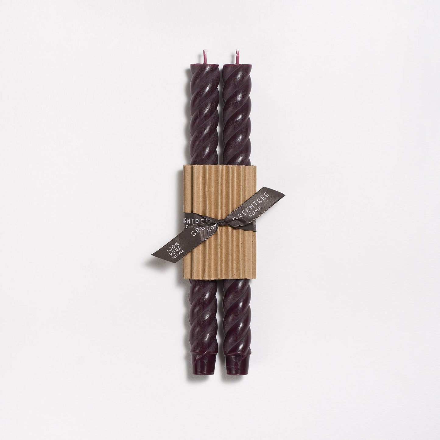 10" Rope Taper Candles: Blue slate