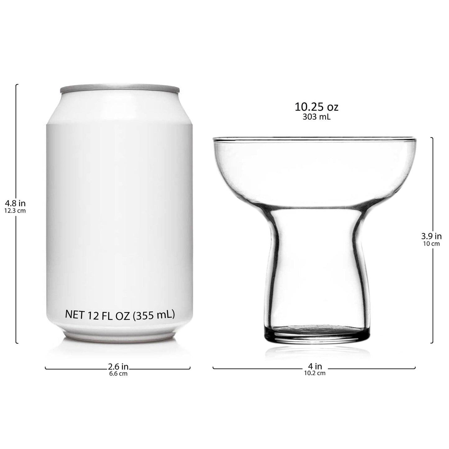 Stemless Margarita Glasses, Set of 6