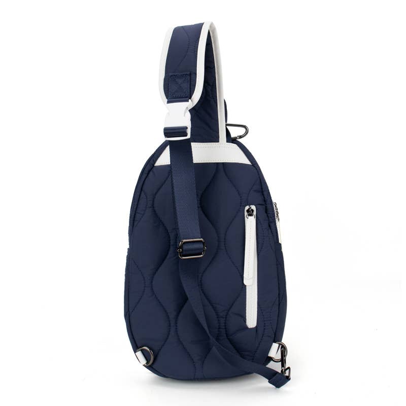 Pickleball Courtside Sling - Navy / White