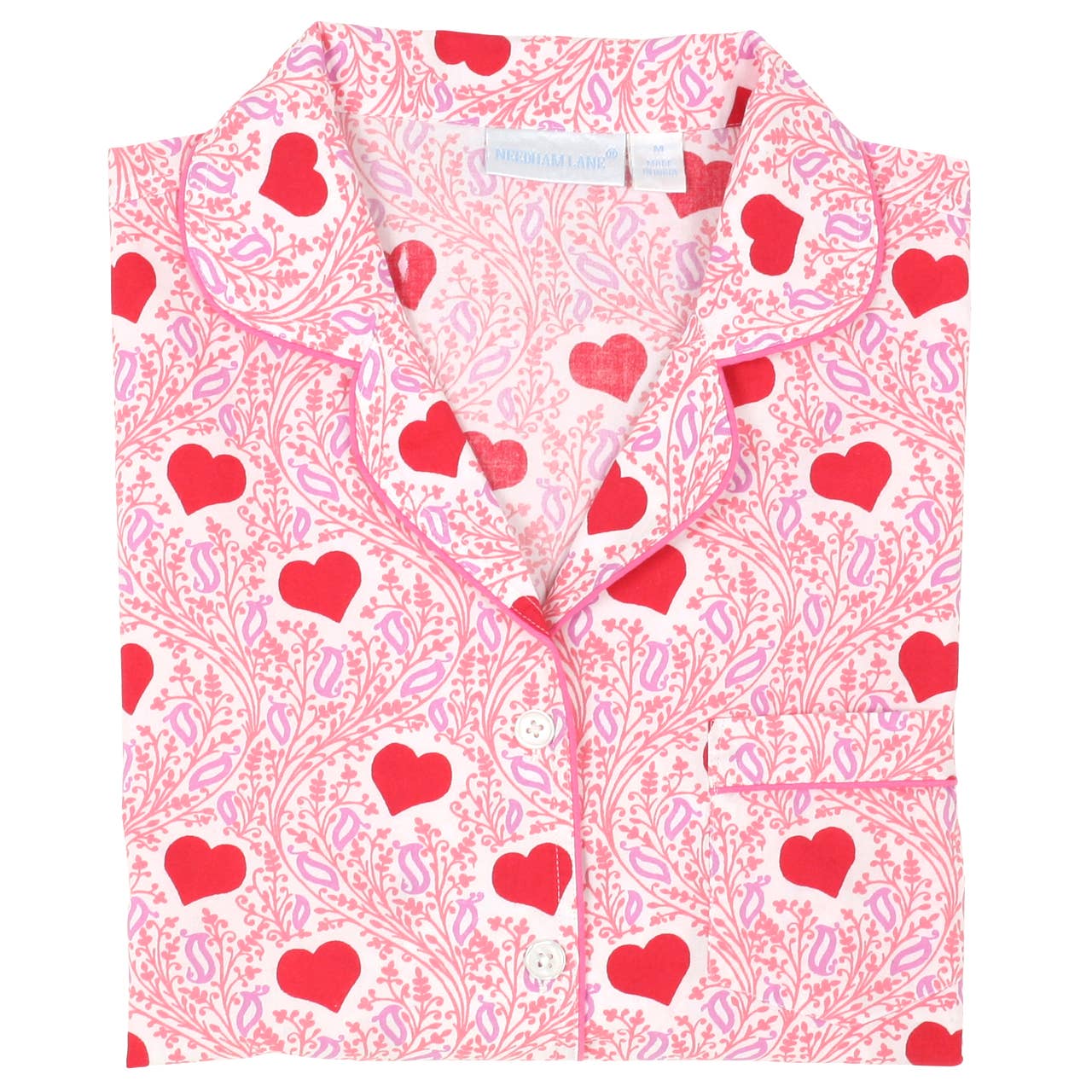 Lotta Love Short Sleeve Shorty Pajamas: L