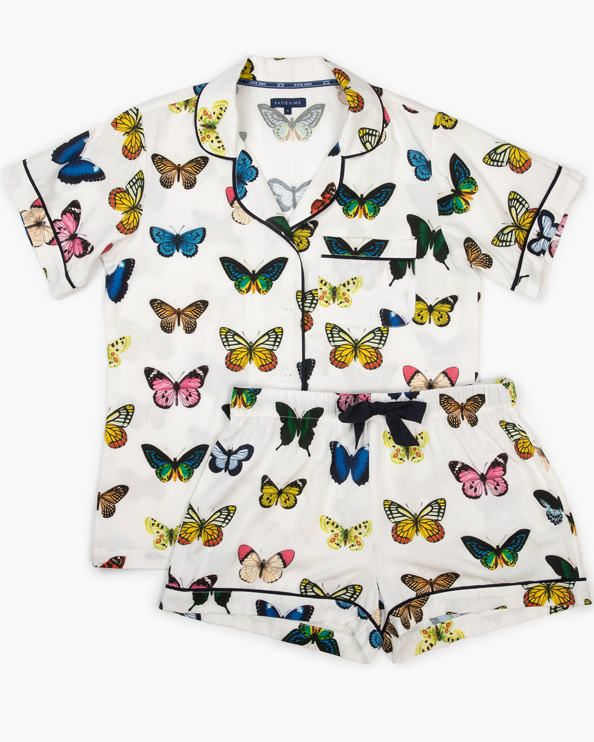 Mariposa Pajama Shorts Set: Multi / L