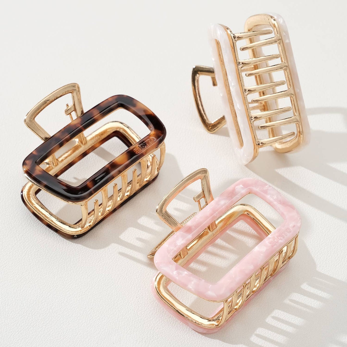 Harlow Core Rectangle Metal Claw Clip - Medium/Large: Assorted