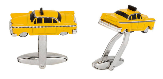 Yellow Taxi Cab Cufflinks
