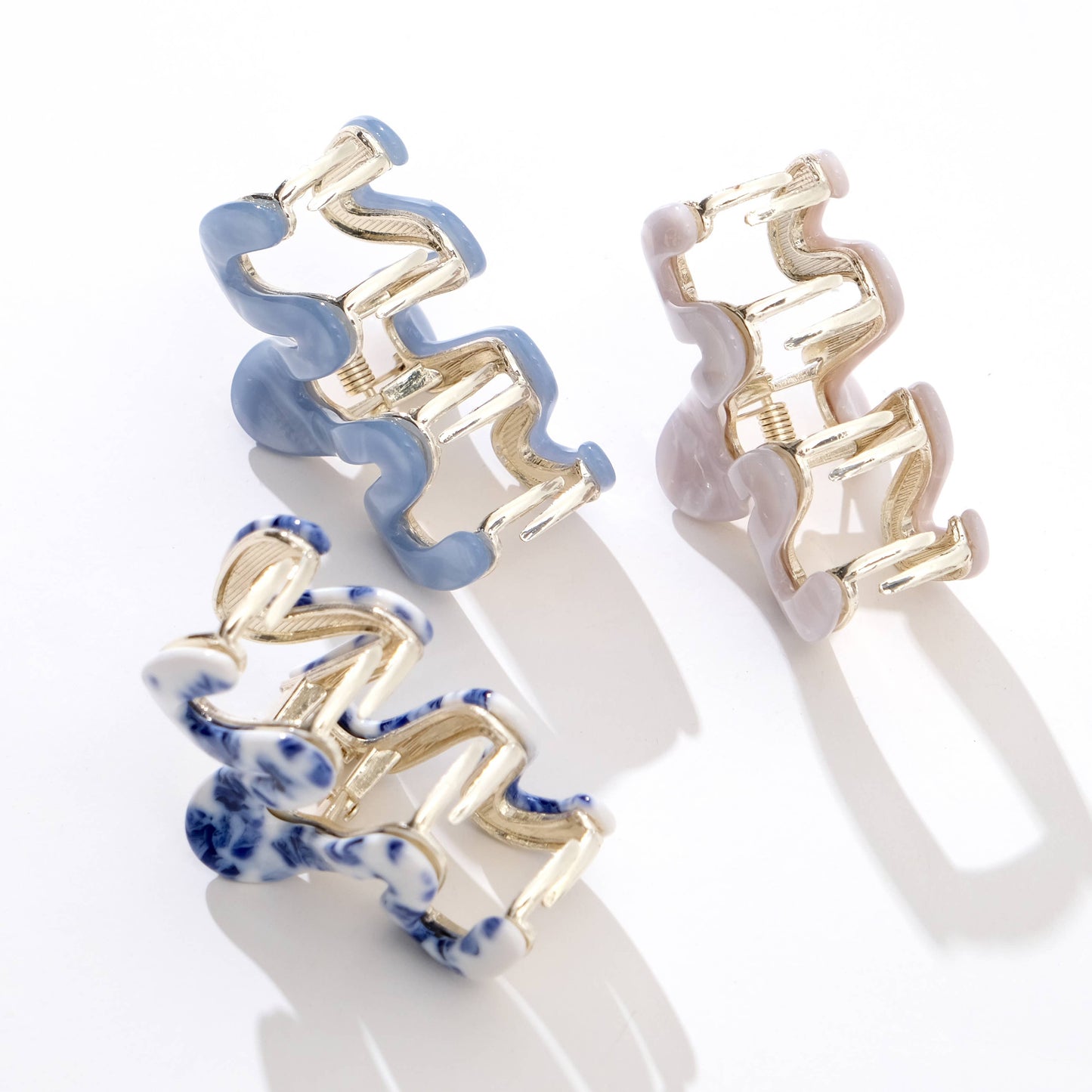 Willow Mini Coastal Metal Squiggle Claw Clip - Mini: Assorted