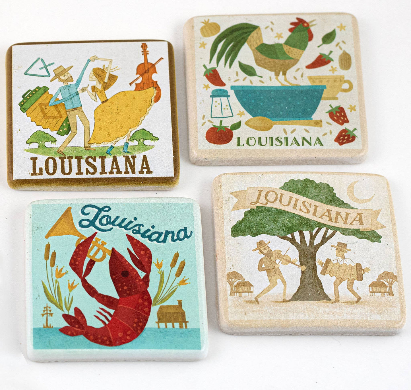 Coaster Set - Vintage Louisiana